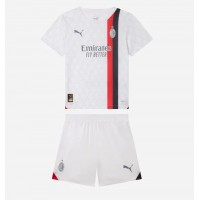 Billiga AC Milan Barnkläder Borta fotbollskläder till baby 2023-24 Kortärmad (+ Korta byxor)